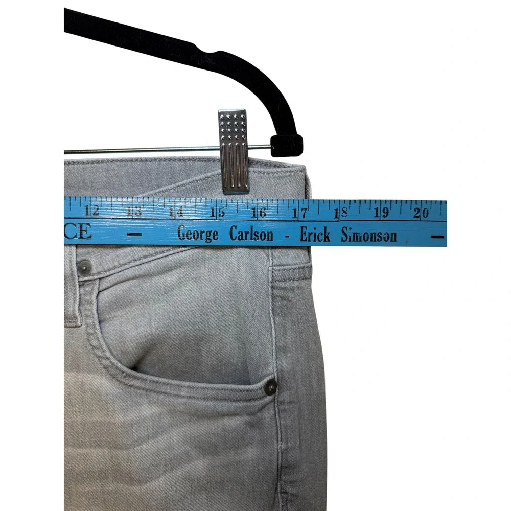 Hudson Blake Slim Straight Grey Jeans Mens 32‎ Grey Wash Denim Pants